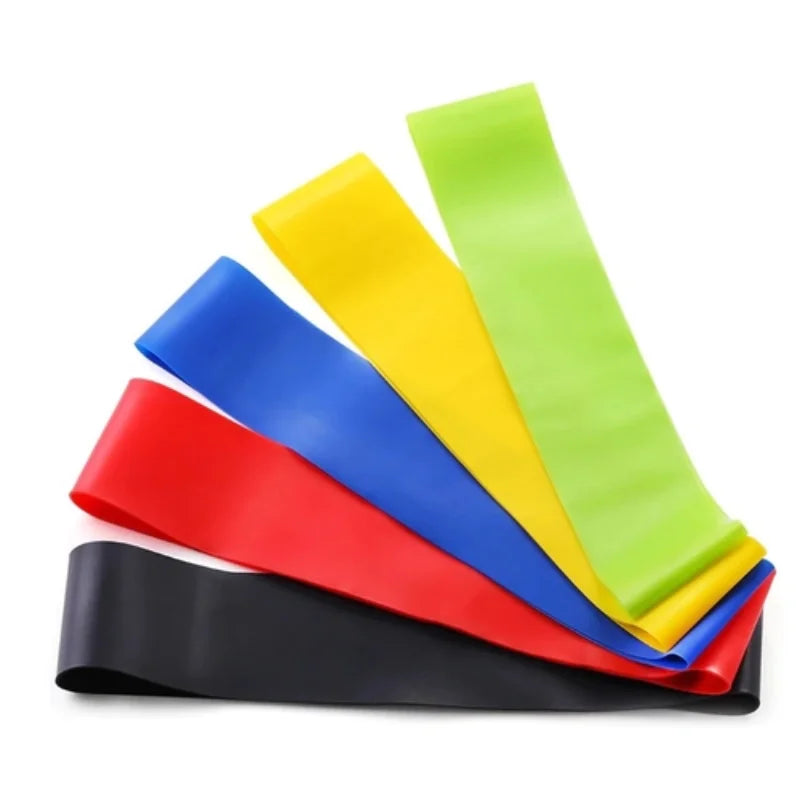 Kit de 5 Mini Faixas Elásticas Ideal p/ Exercício/Academia/Treino/Funcional/Mo