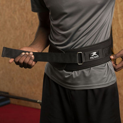 Cinturão de Musculação Muvin para Proteção da Coluna e Apoio Lombar