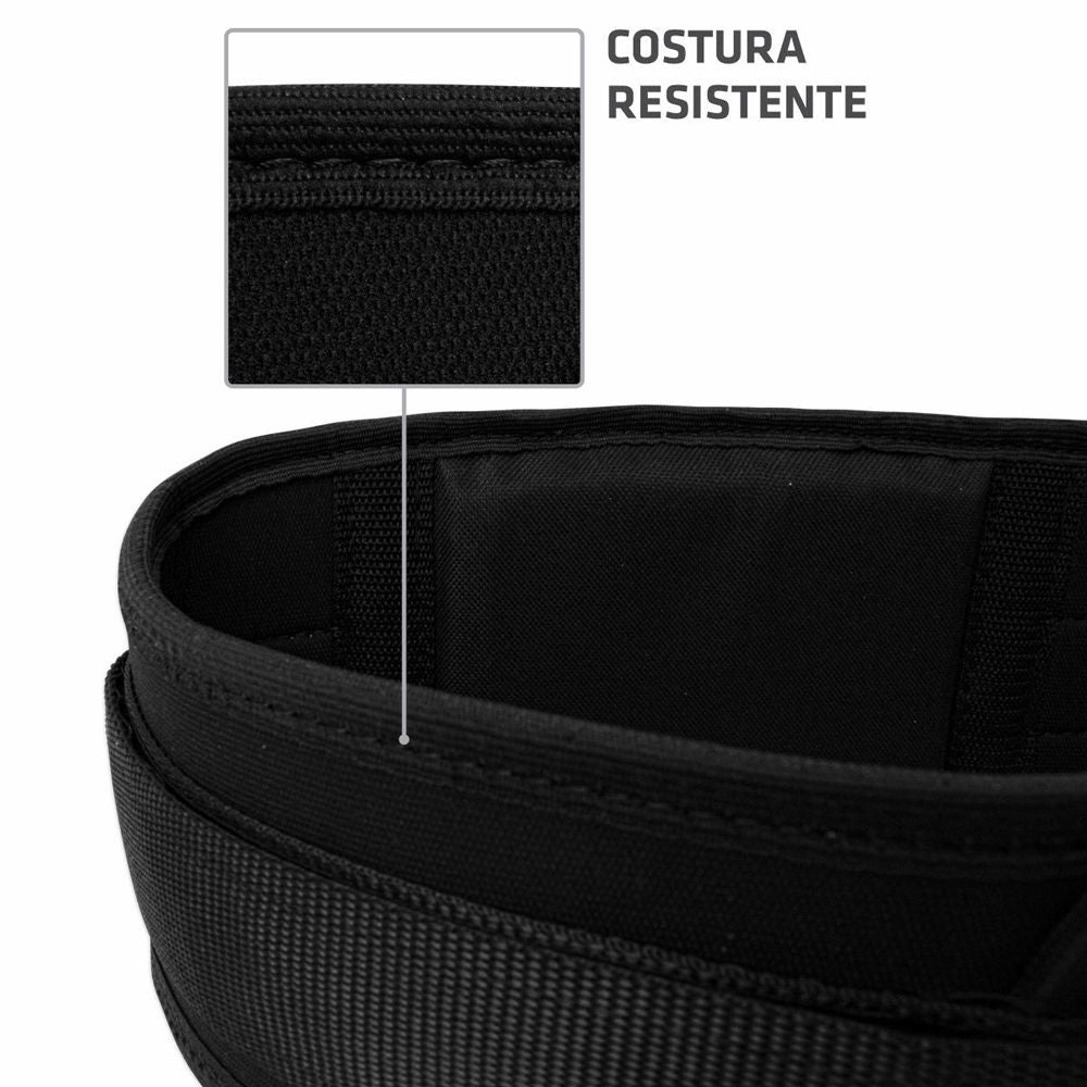 Cinturão de Musculação Muvin para Proteção da Coluna e Apoio Lombar