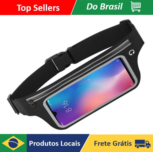 Pochete Cinto Para Celular C/ Porta Chave Academia Corrida ENVI