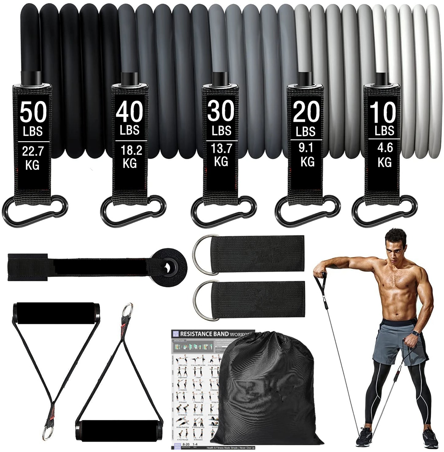 Resistência bandas de loop para pernas e Butt Training, Fitness Exercício, Pil