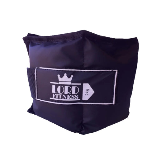 Tornozeleira Caneleira Peso 2kg Par - ACADEMIA - cor preto - Lord Império