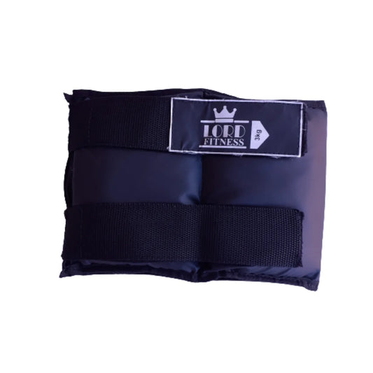 Tornozeleira Caneleira Peso 3kg Par -  ACADEMIA - cor preto - Lord Império