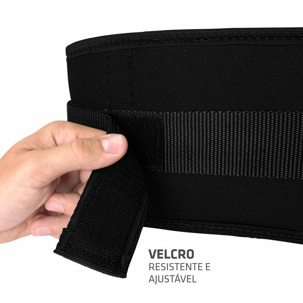 Cinturão de Musculação Muvin para Proteção da Coluna e Apoio Lombar