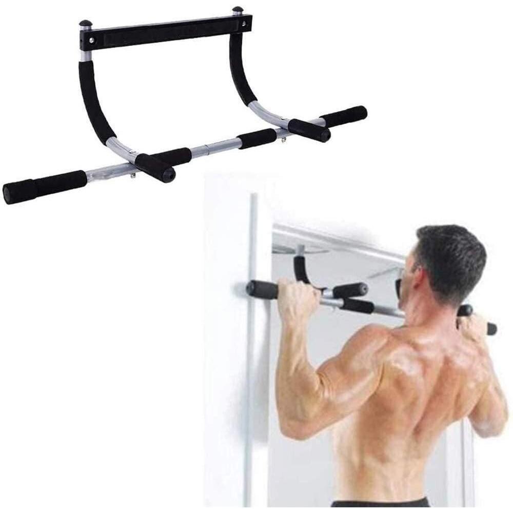 BARRA DE EXERCICIOS PARA PORTA CHAO FIXA MISTA MUSCULACAO FLEXAO ABDOMINAL
