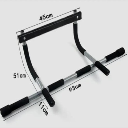 BARRA DE EXERCICIOS PARA PORTA CHAO FIXA MISTA MUSCULACAO FLEXAO ABDOMINAL