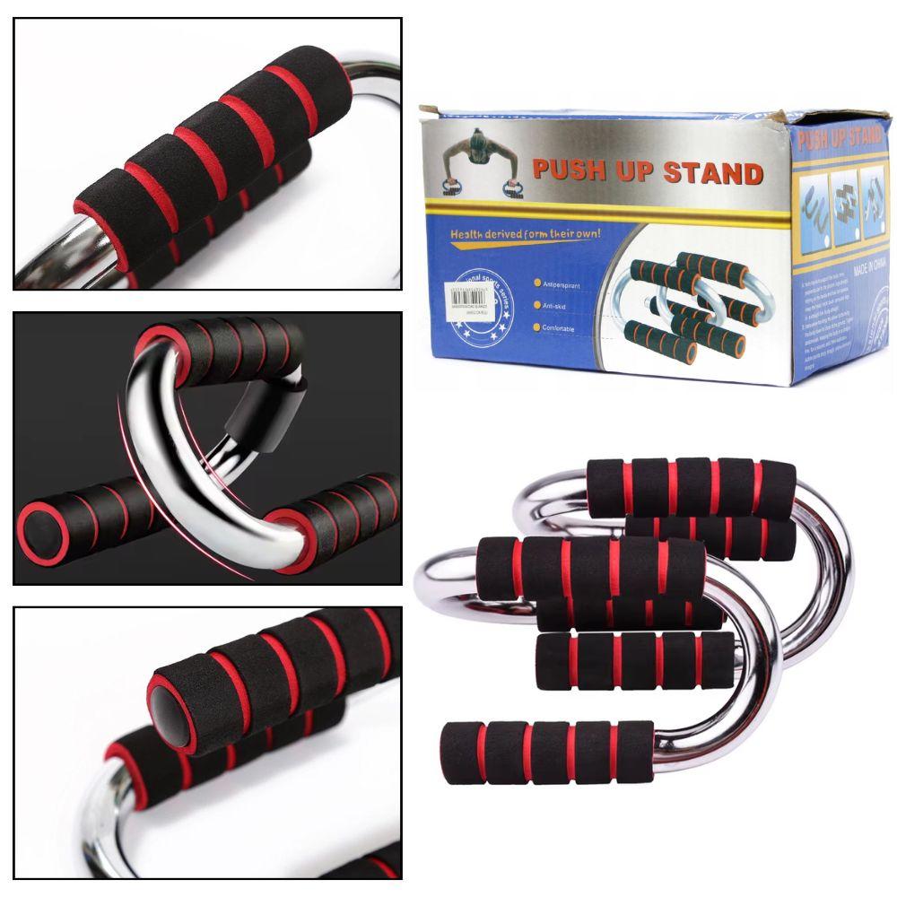 SUPORTE PARA FLEXAO APOIO DE CHAO BARRA TREINO OMBRO TRICEPS PEITO ABDOMEN